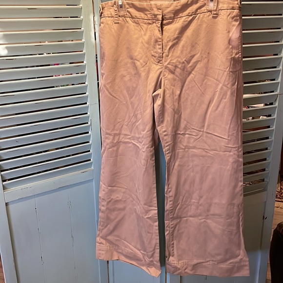 Size 14 J Crew Classic Twill Chino with flare leg. - Picture 2 of 8